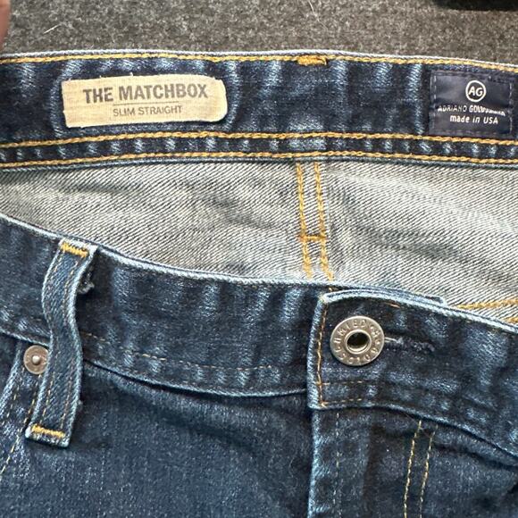 AG Adriano Goldschmied Men's Jeans,The Matchbox Slim Straight Jeans, 38 x 34 EUC - Picture 4 of 6